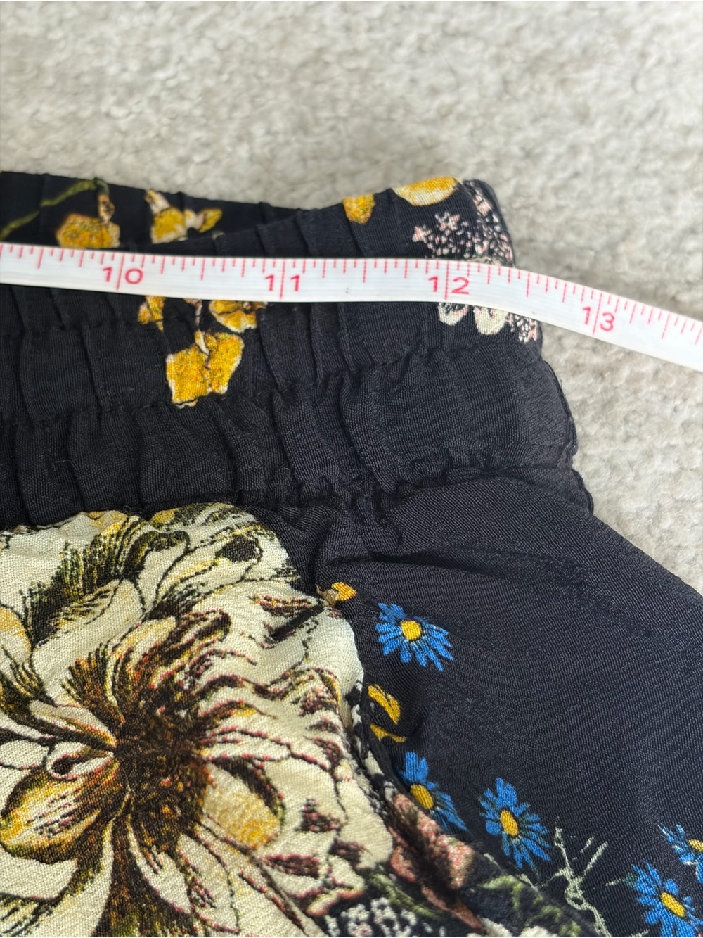 Philosophy Floral Wide-Leg Pants, Women’s Black XS Viscose Flowy Pants w/ Pocket - Picture 7 of 9
